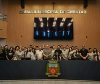 Alunos da Etec Cubatão visitam a Câmara e participam de bate-papo com vereadores