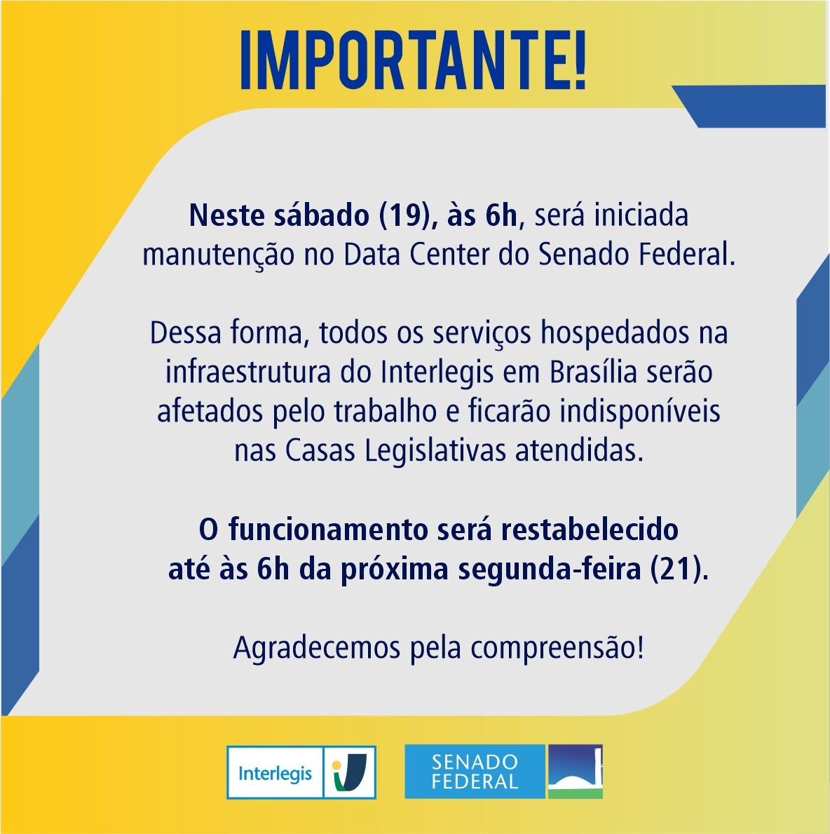 ATENÇÃO: Site Fora do Ar