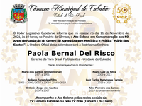 Ato Solene em Comemoração aos 50 Anos do Camp Cubatão