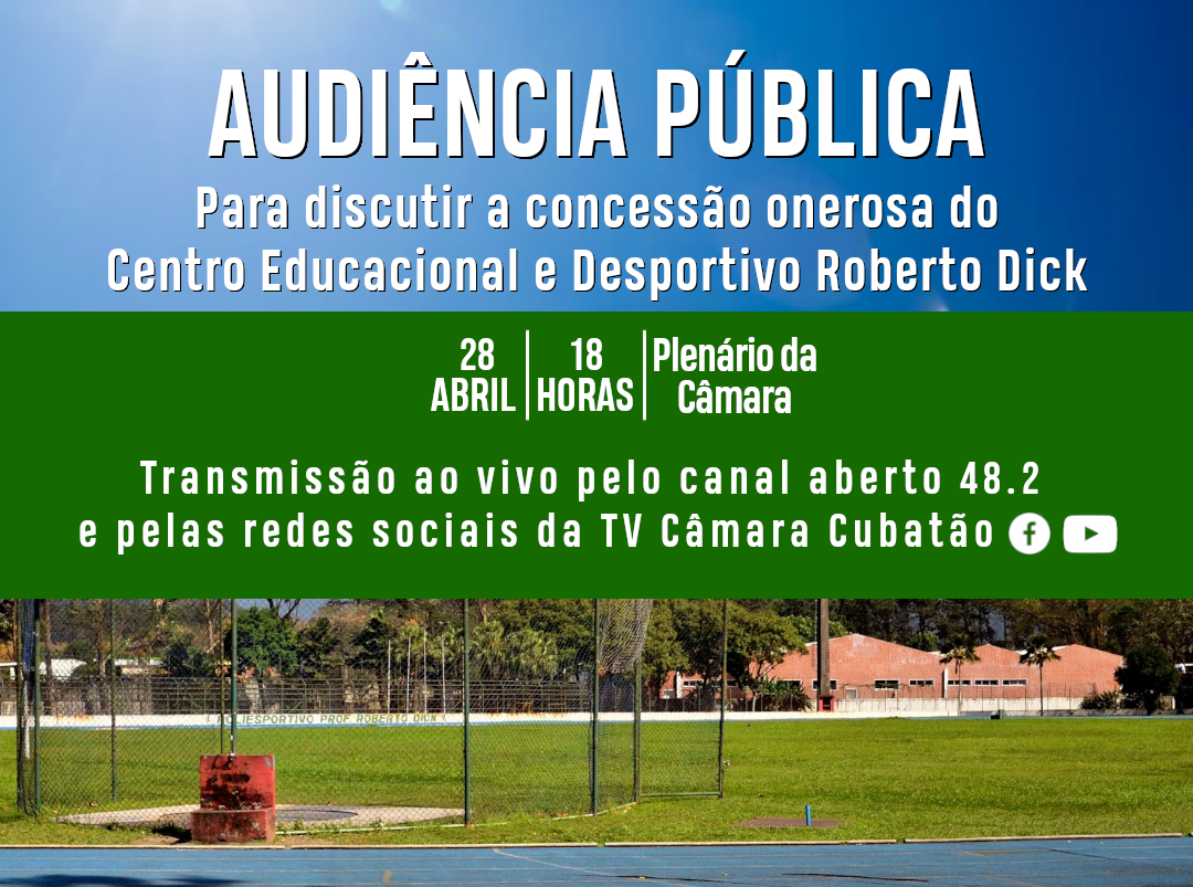 Câmara promove audiência pública sobre concessão onerosa do Poliesportivo 