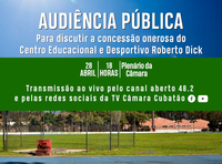 Câmara promove audiência pública sobre concessão onerosa do Poliesportivo 