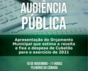 Audiência Pública sobre o Orçamento Municipal 2021