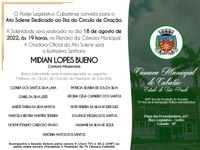 Câmara promove Ato Solene dedicado ao Dia do Círculo de Oração