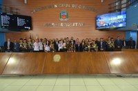 Câmara homenageia Colégio ABC por conquista na Copa TV Tribuna de Voleibol Escolar