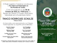 Câmara promove  Ato Solene em Homenagem ao Turismo na próxima quinta (6)