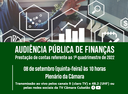 Câmara promove Audiência Pública de Finanças na próxima quinta (8)