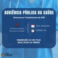 Câmara promove Audiência Pública da Saúde na próxima quinta (28)