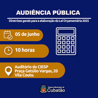 Câmara promove Audiência Pública para a elaboração da LDO 2025