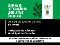 Câmara promove "Semana de Integração do Legislativo Cubatense"