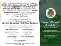 Câmara promove Sessão Solene em comemoração ao aniversário de Cubatão