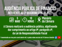 Comissão de Finanças e Orçamento realiza audiência pública nesta quinta (5)