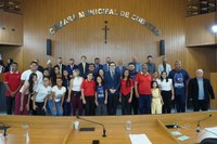 Guilherme Amaral apresenta moção de aplausos à banda da UME Padre José de Anchieta