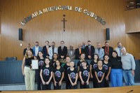 Guilherme do Salão homenageia o Corpo de Baile Infantil do Conservatório de Cubatão