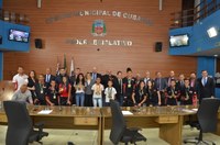 Alunos do Karate são homenageados em sessão na Câmara 