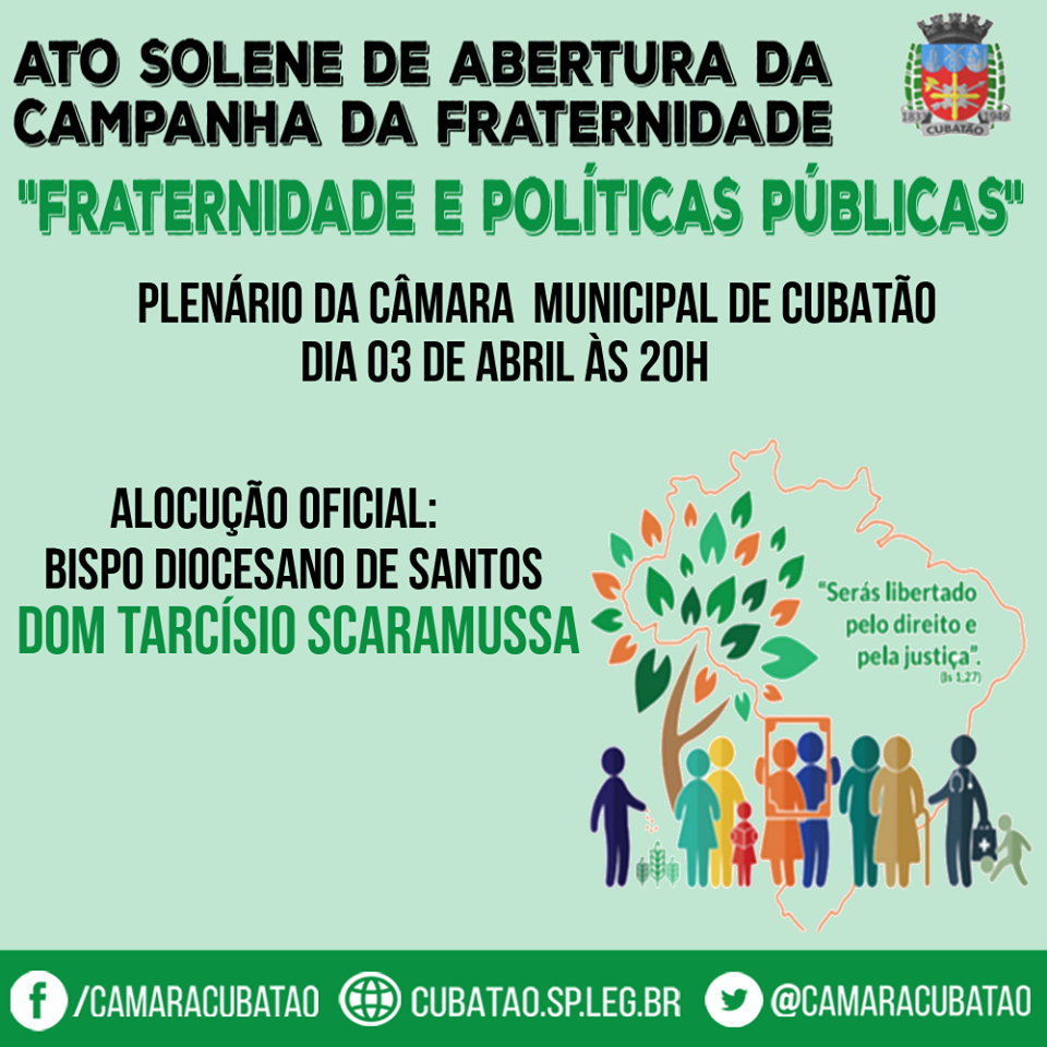Ato Solene em alusão à Abertura da Campanha da Fraternidade 