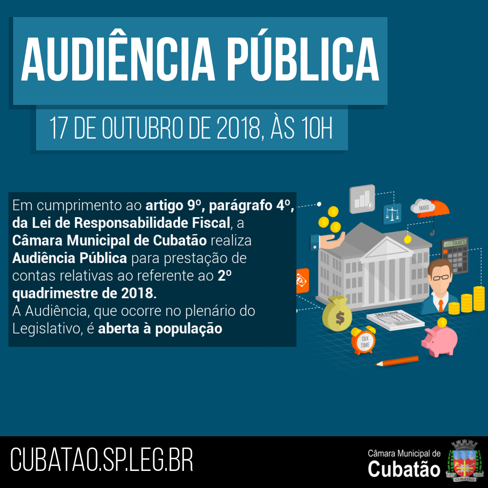 Audiência Pública de Finanças - 2º Quadrimestre de 2018