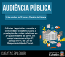Audiência Pública de Finanças - 2º Quadrimestre de 2019