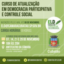Câmara de Cubatão promove curso de democracia participativa e controle social