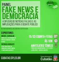 Câmara de Cubatão promove debate sobre fake news e democracia 