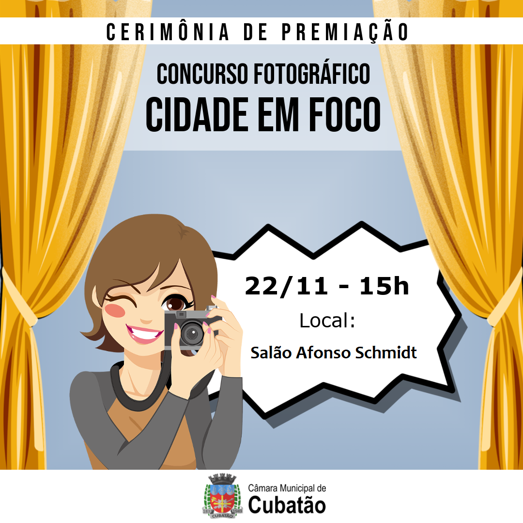 Câmara promove cerimônia de premiação do Concurso "Cidade em Foco"