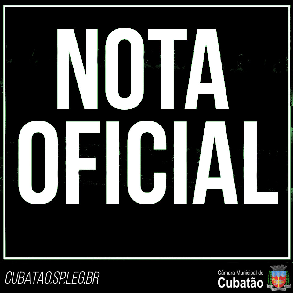 Nota Oficial: Encerramento da Sessão