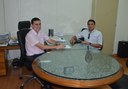 Presidente da Câmara recebe visita de vice-reitor da Unimonte