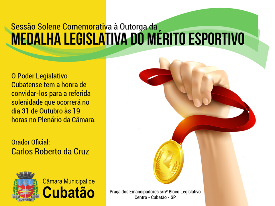 Sessão Solene Comemorativa à Outorga da Medalha Legislativa do Mérito Esportivo