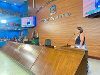 Juliana Clabunde exalta o olhar coletivo das mulheres em sessão solene