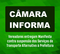 Manifesto Contra Suspensão dos Serviços de Transporte Alternativo