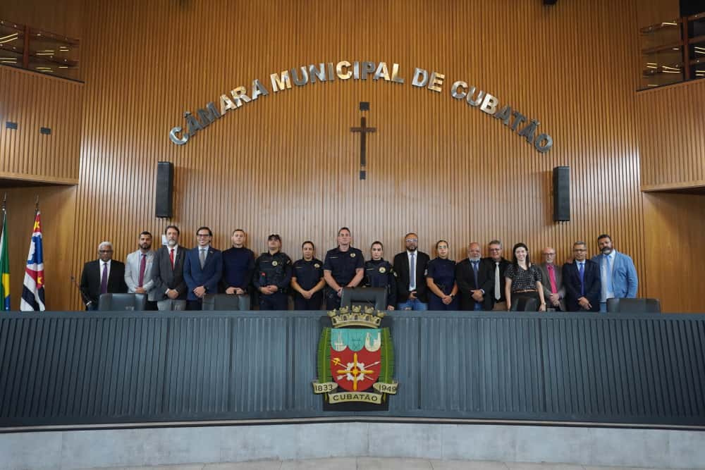 Por iniciativa de Carioca, Guarda Civil Municipal de Cubatão recebe moção de aplausos