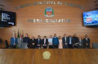 Por iniciativa de Rodrigo Alemão, Câmara homenageia o centenário da Diocese de Santos