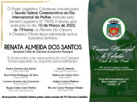 Sessão Solene - Dia Internacional da Mulher