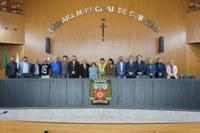 Tinho homenageia karateca cubatense que participou de Liga Mundial Juvenil no México 