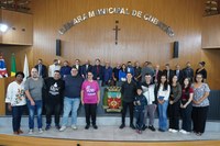 Topete homenageia a Banda Marcial de Cubatão pelos seus 35 anos 